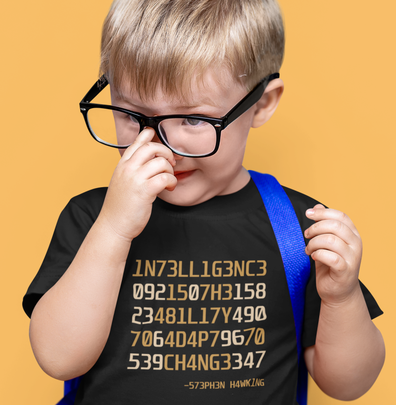 Camiseta Infantil Stephen Hawking