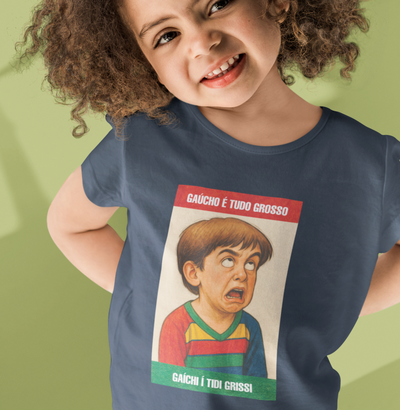 Camiseta Infantil Gaúcho é tudo Grosso
