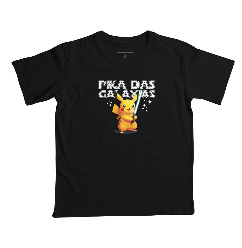 Camiseta Infantil Pika das Galáxias